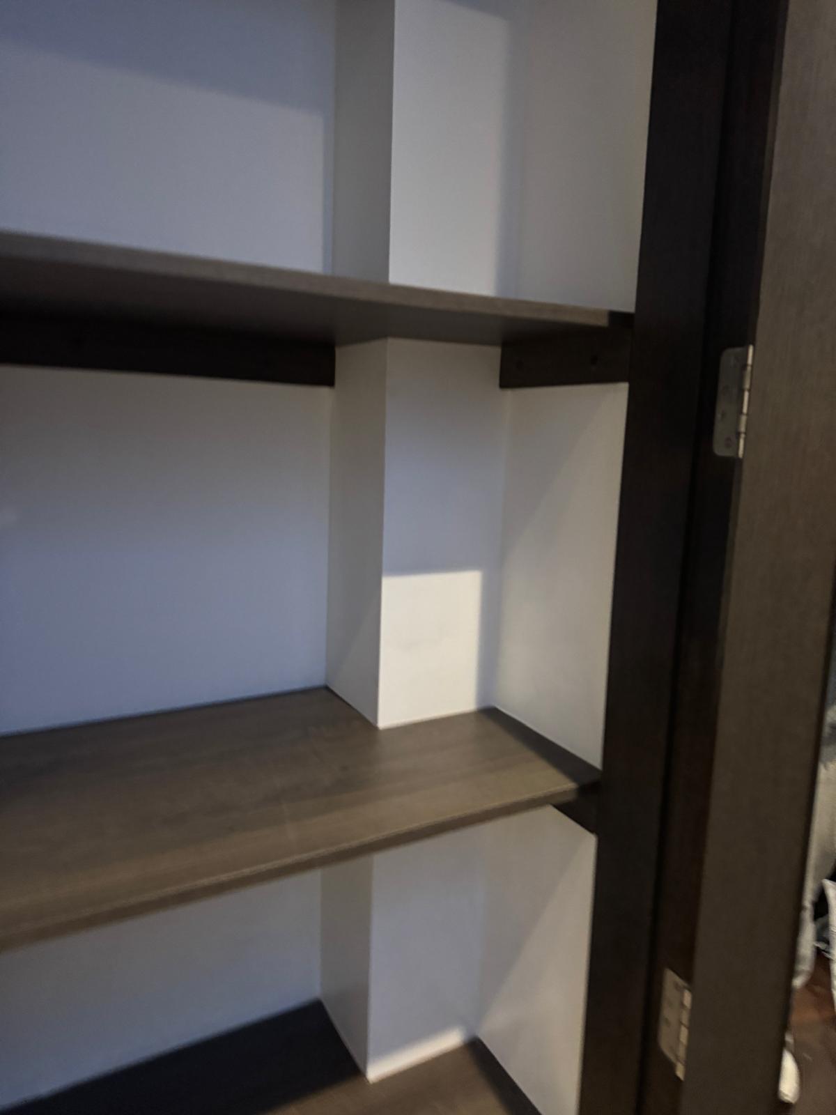 Custom shelving carpentry build in NW11 London