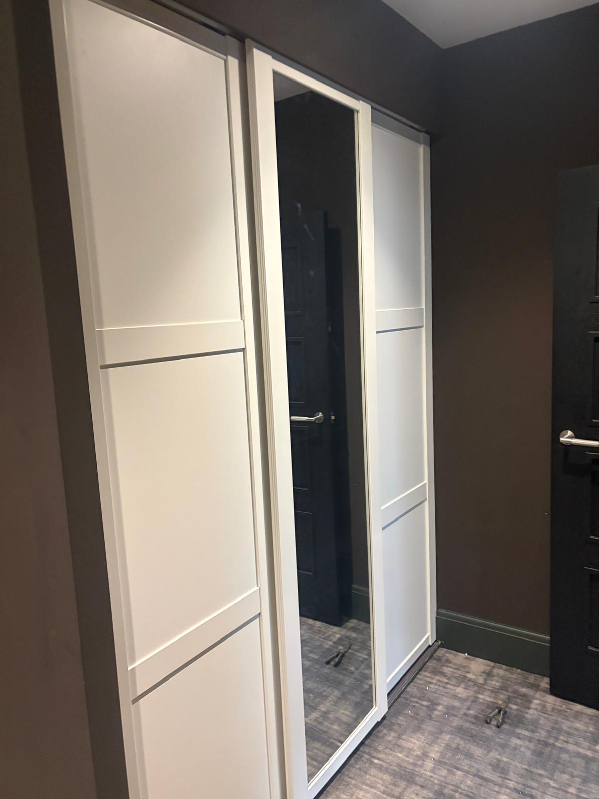 Sliding door wardrobe custom installation in NW1 London