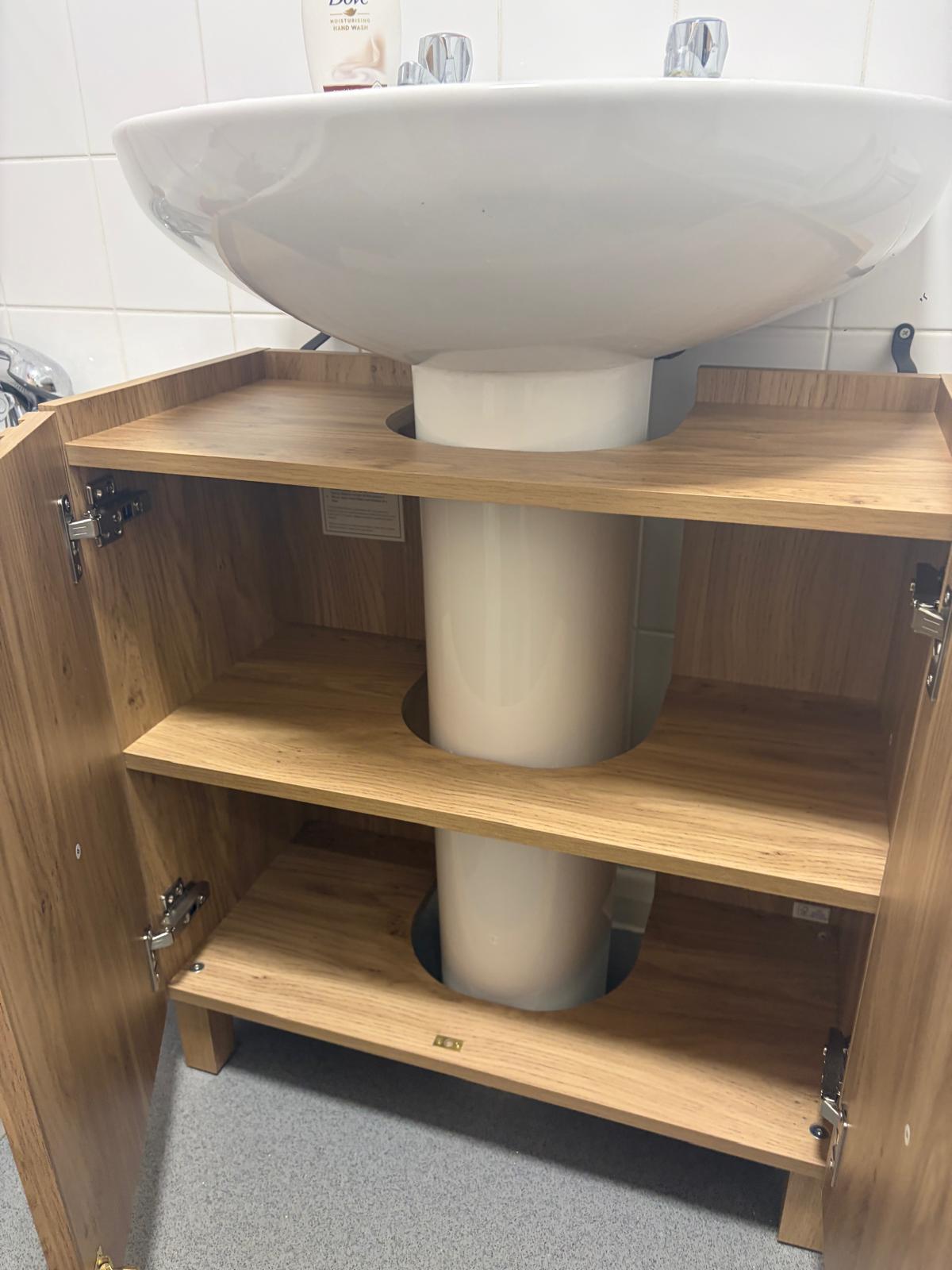 bathroom sink cabinet installation in W2 London