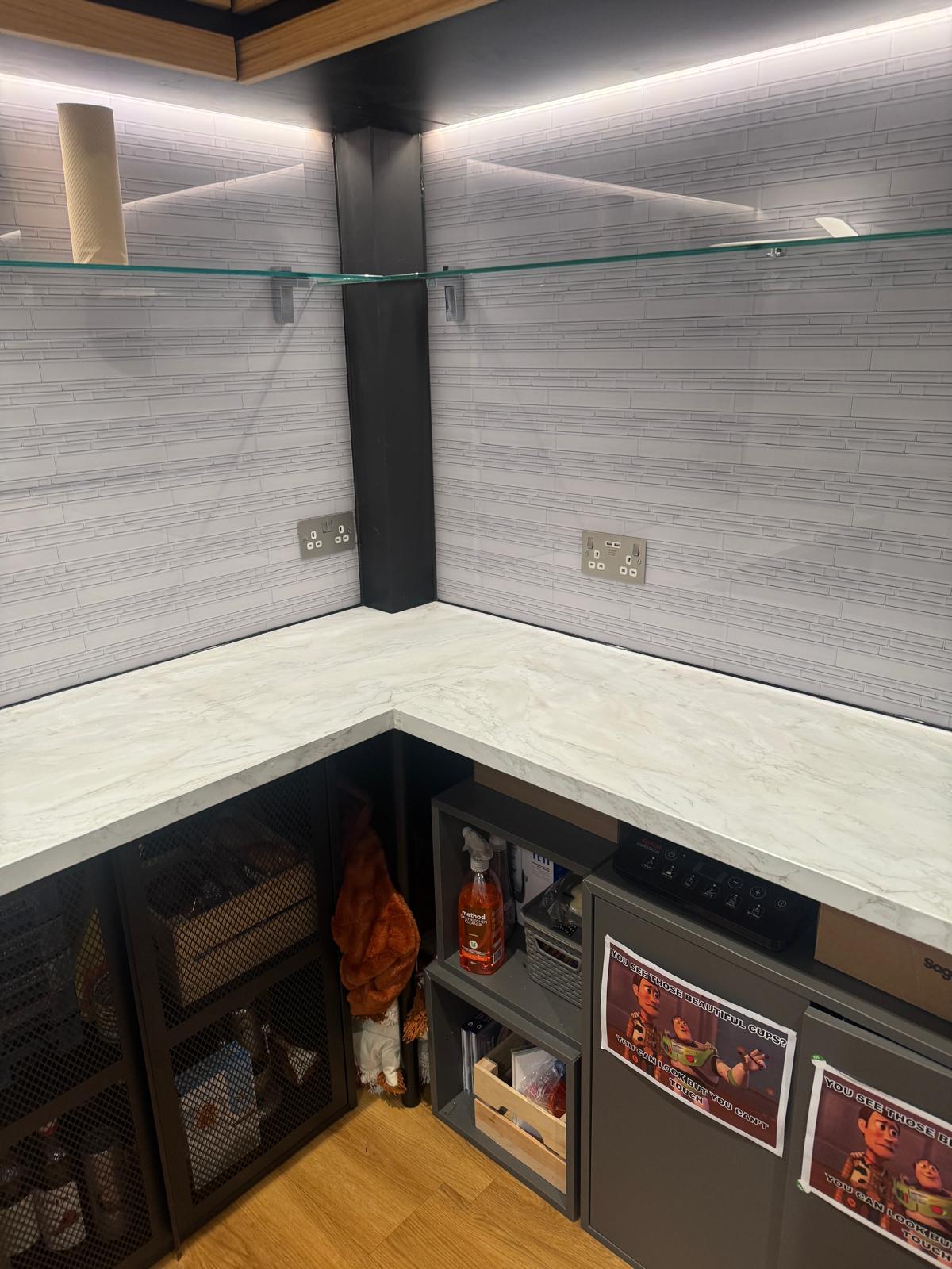 vinyl overlay floor installation in SW7 London