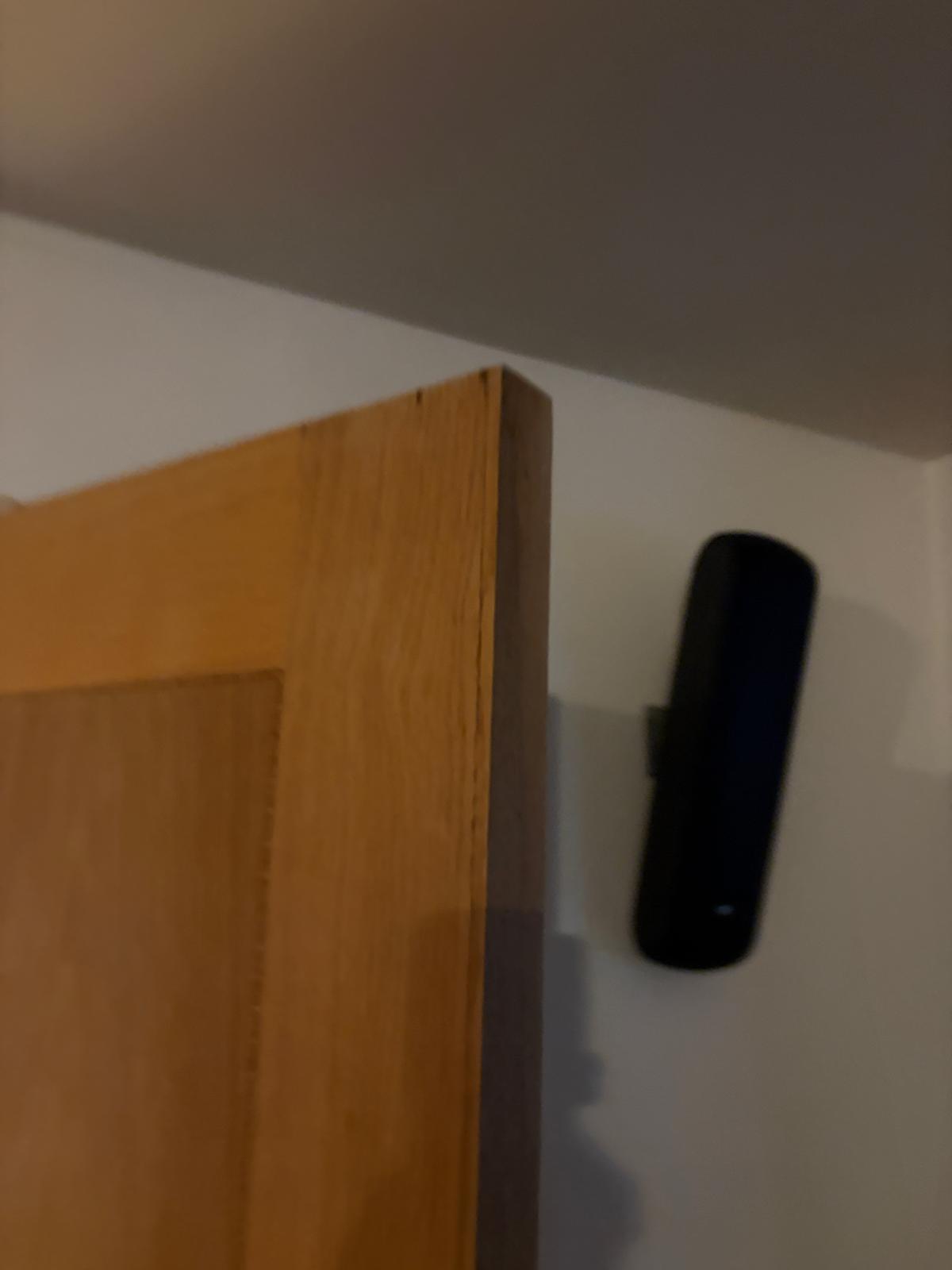 The same wooden door edge repaired, NW8
