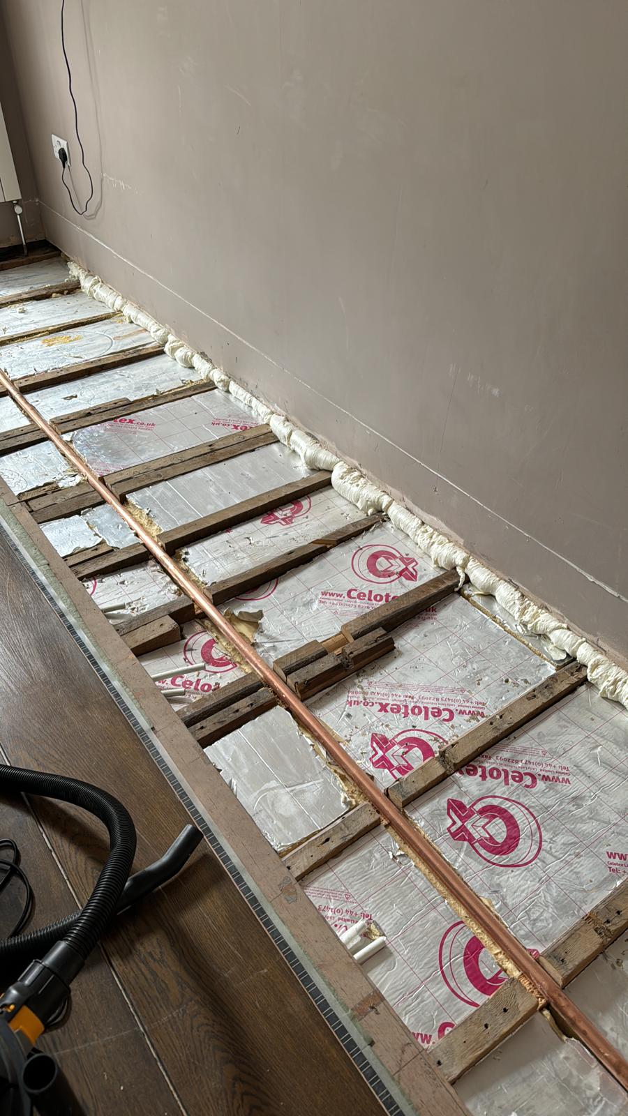 under floor instalation